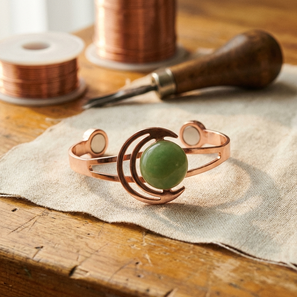 Pulsera Verde de Cobre Vera