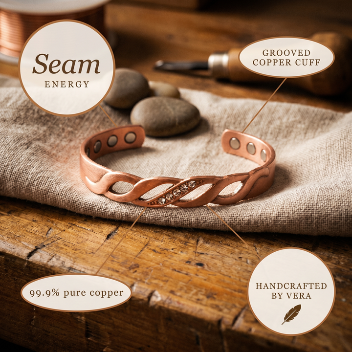 Pulsera de Cobre Seam de Vera