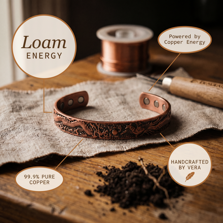 "Pulsera de Cobre Loam de Vera"