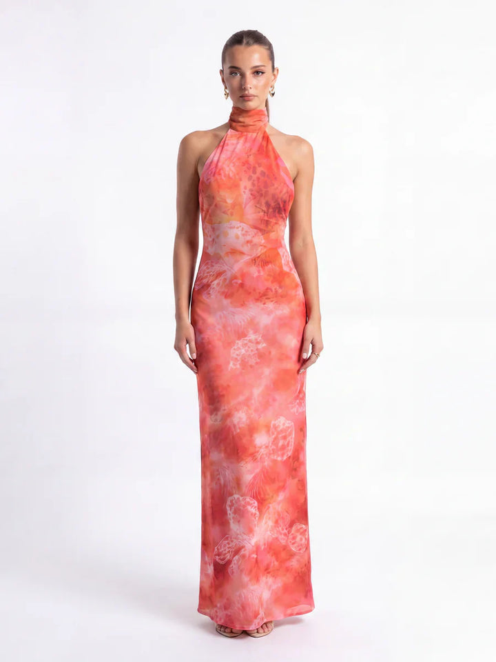 Medusa - Vestido Coral en Flor