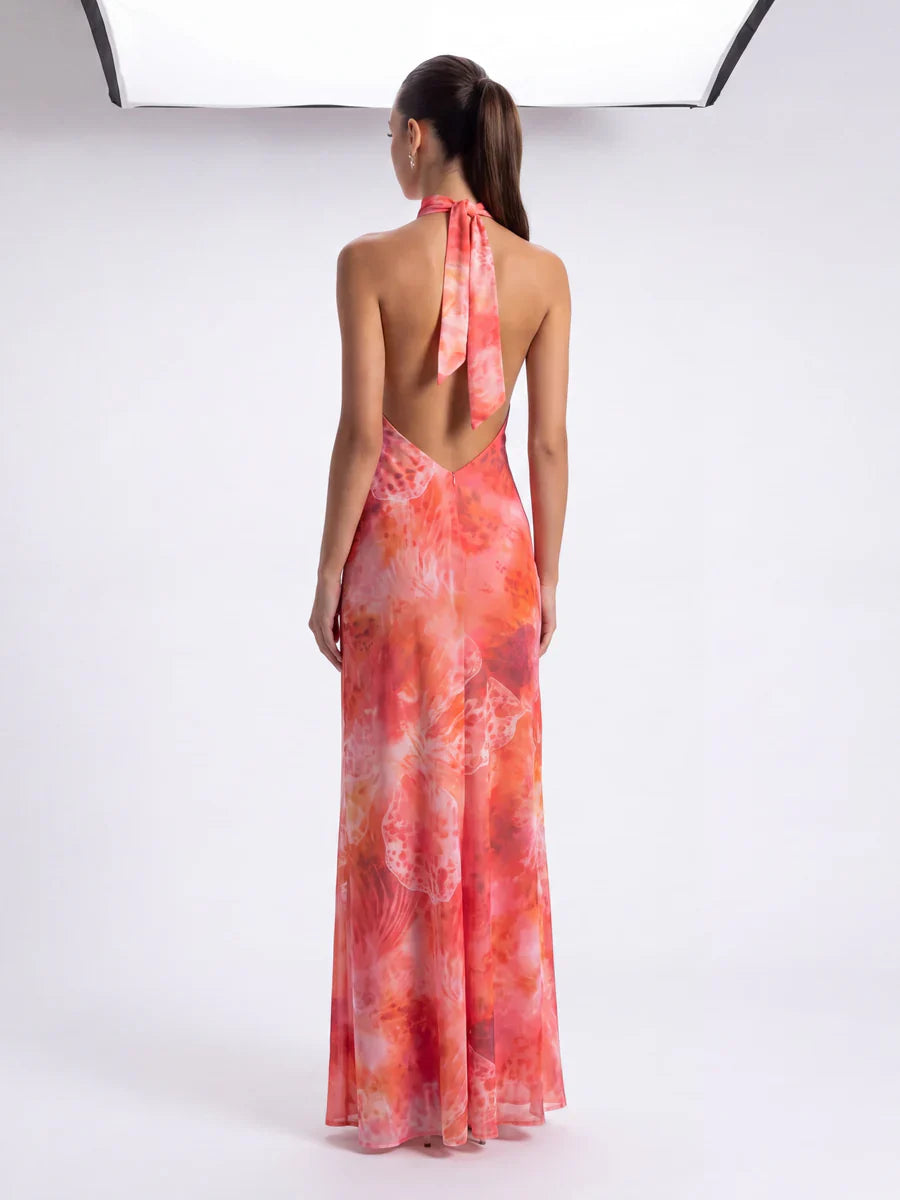Medusa - Vestido Coral en Flor
