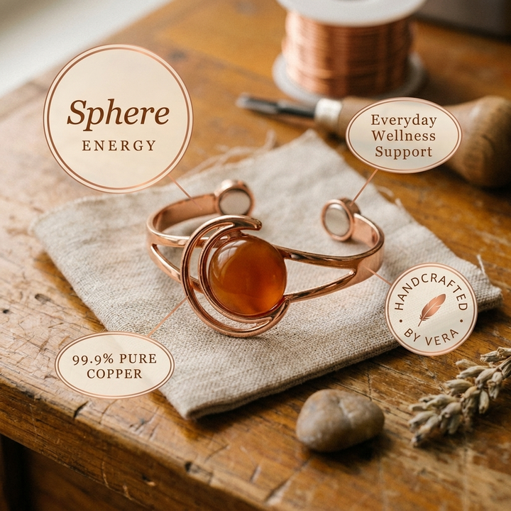 Pulsera Naranja de Cobre Vera