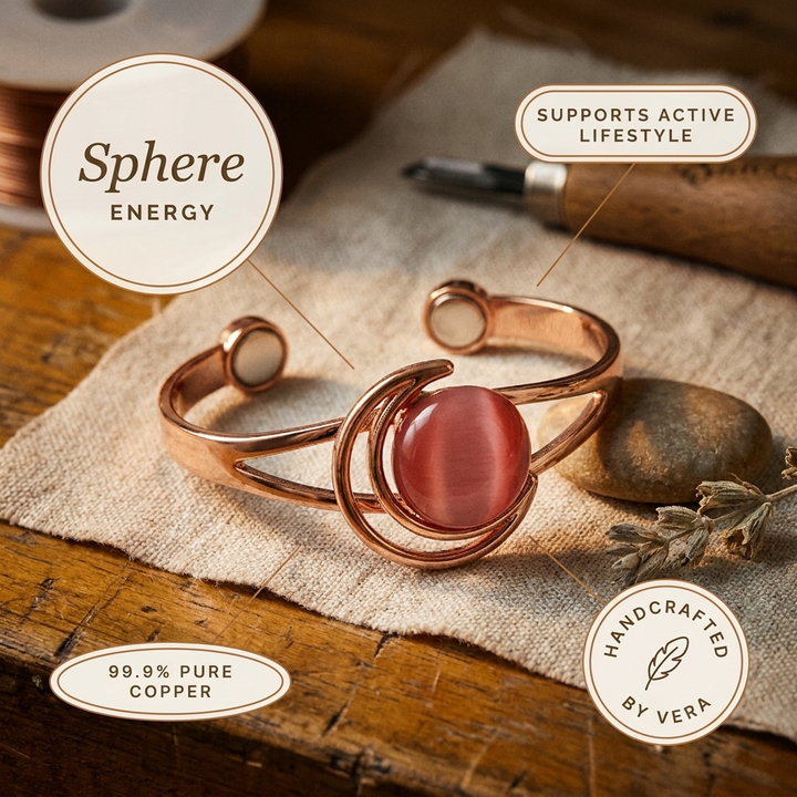 Pulsera de Cobre Rosa Vera