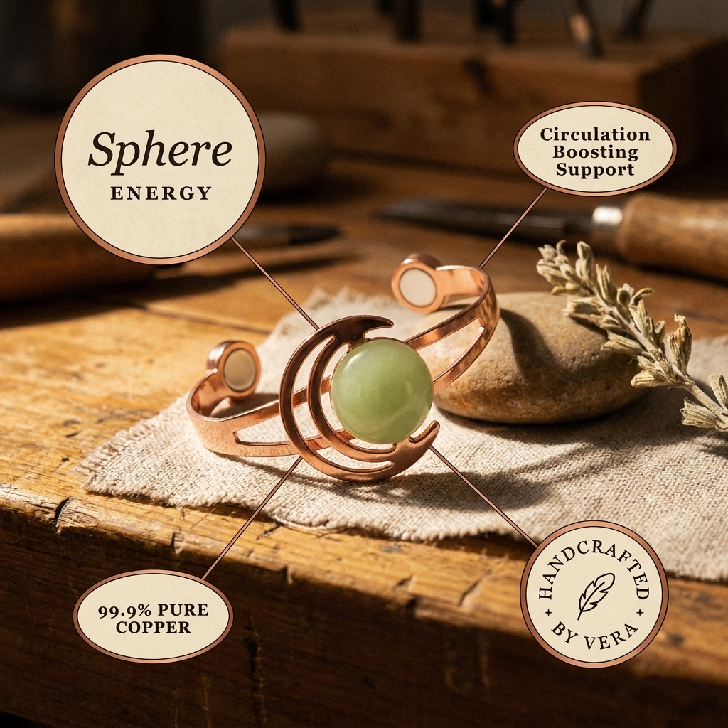 Pulsera Verde de Cobre Vera