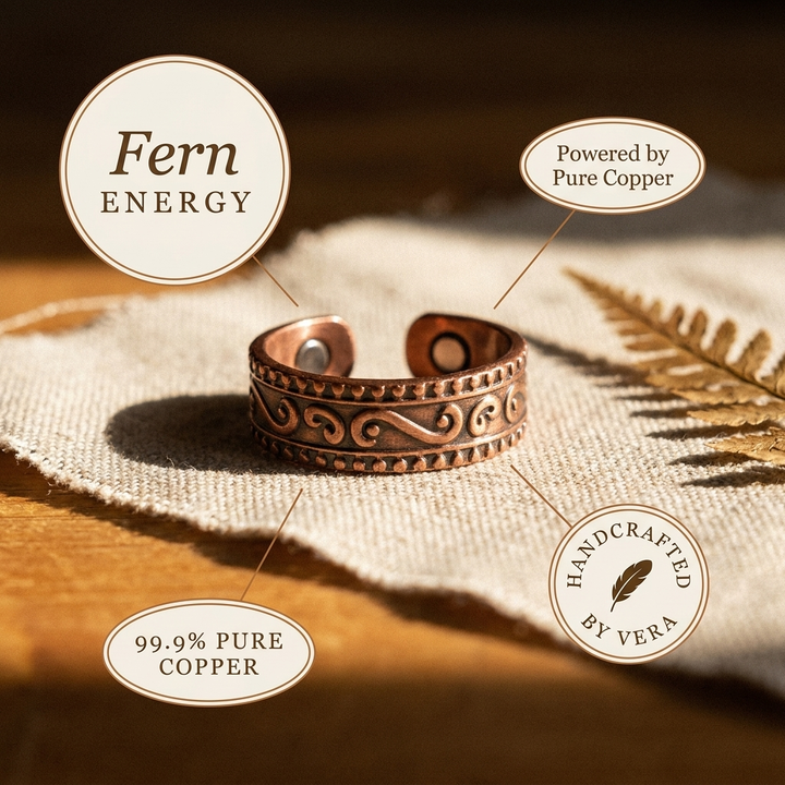 Anillo de Cobre Fern de Vera