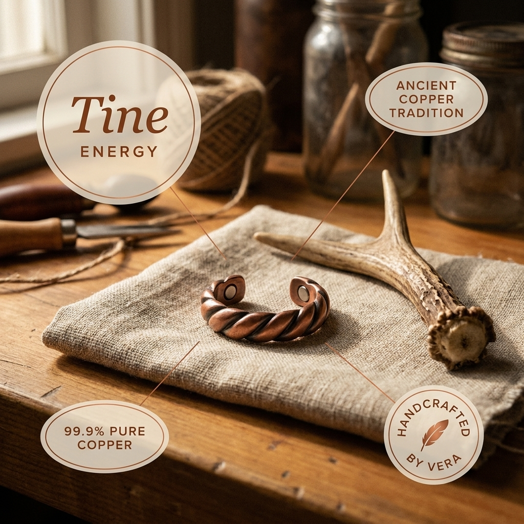 "Anillo de Cobre Tine de Vera" (The title is already in Spanish and does not require translation.)