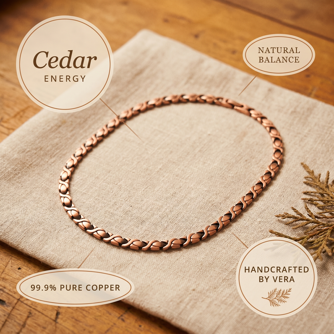 Collar de Cobre de Cedro Vera