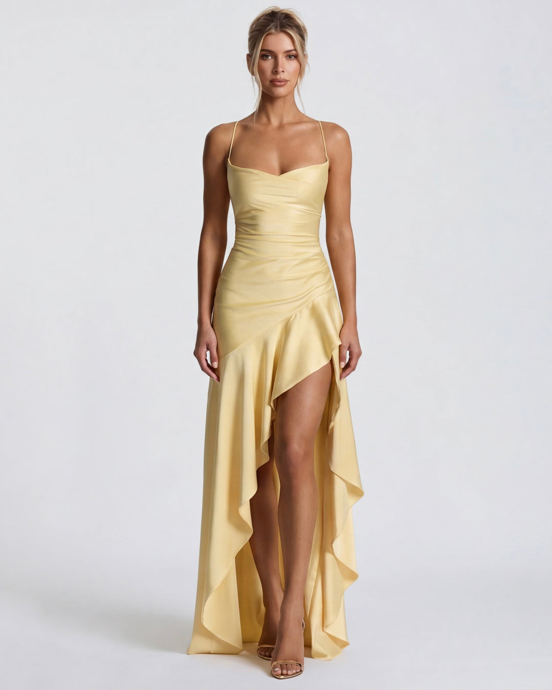 Aria | Vestido Largo con Drapeado