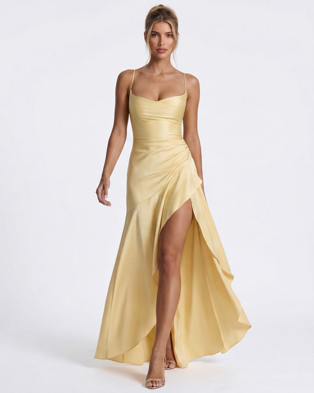 Aria | Vestido Largo con Drapeado