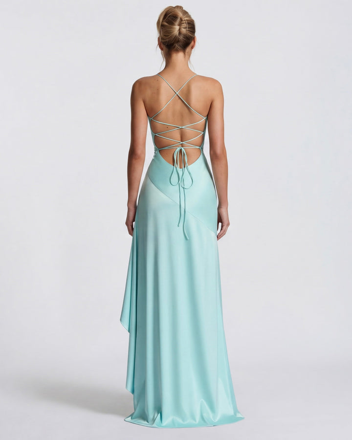 Aria | Vestido Largo con Drapeado