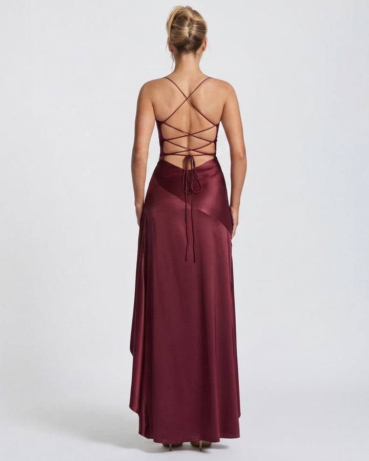 Aria | Vestido Largo con Drapeado