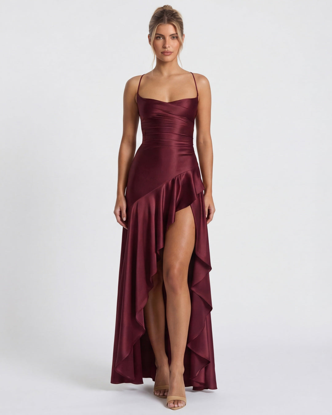 Aria | Vestido Largo con Drapeado