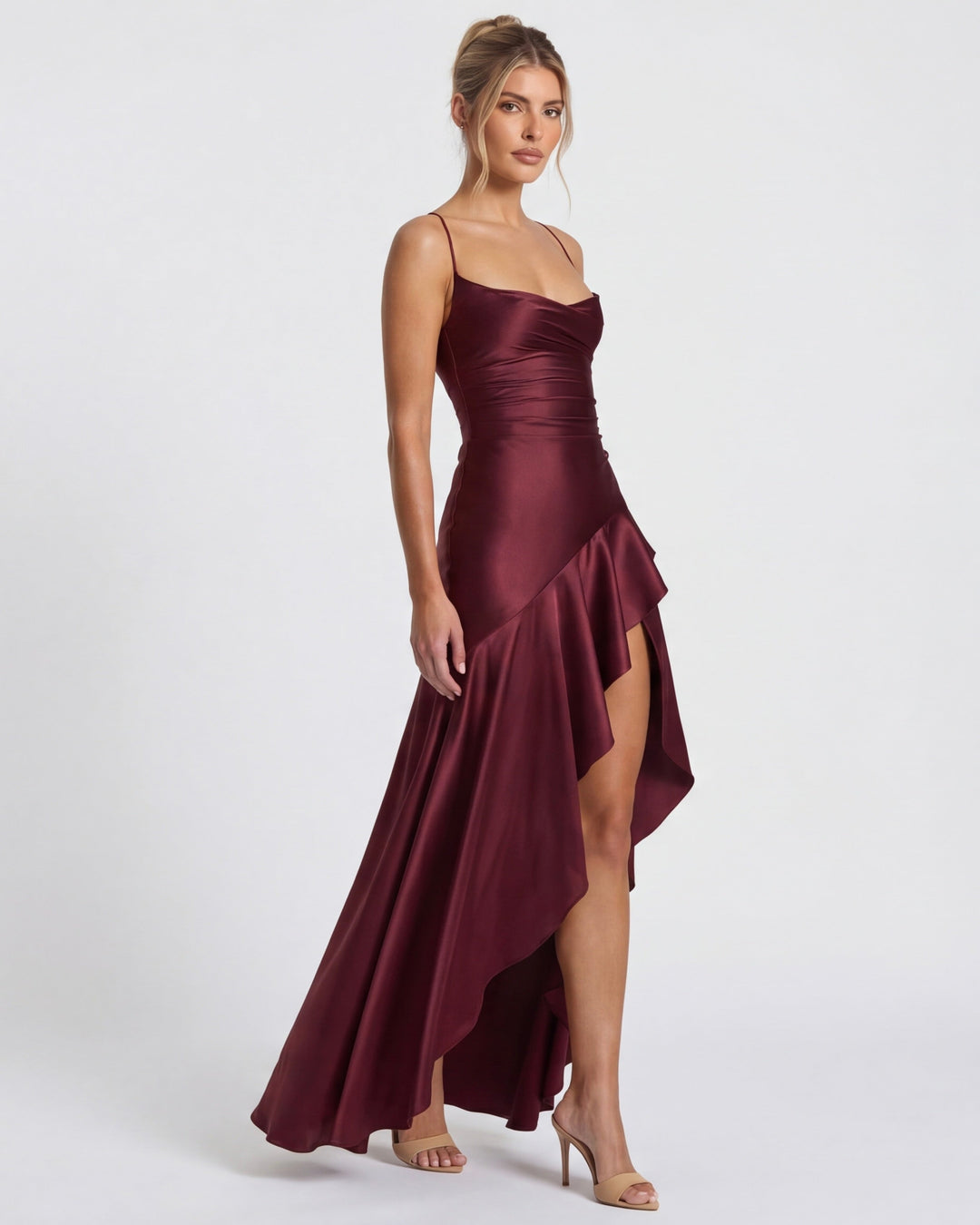 Aria | Vestido Largo con Drapeado