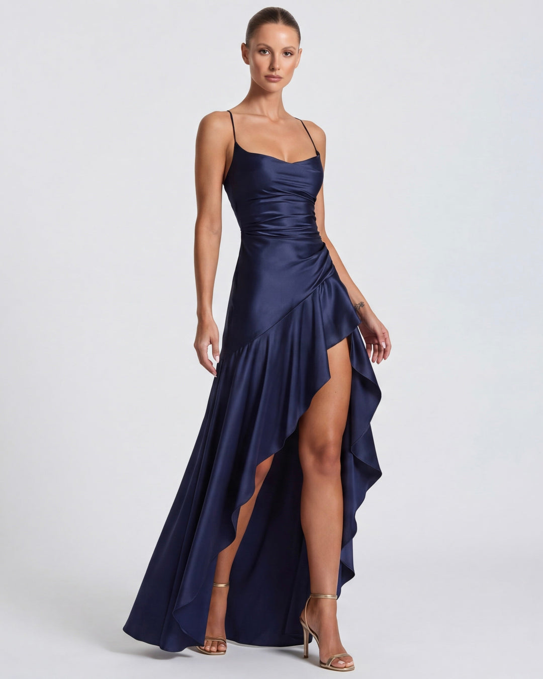 Aria | Vestido Largo con Drapeado