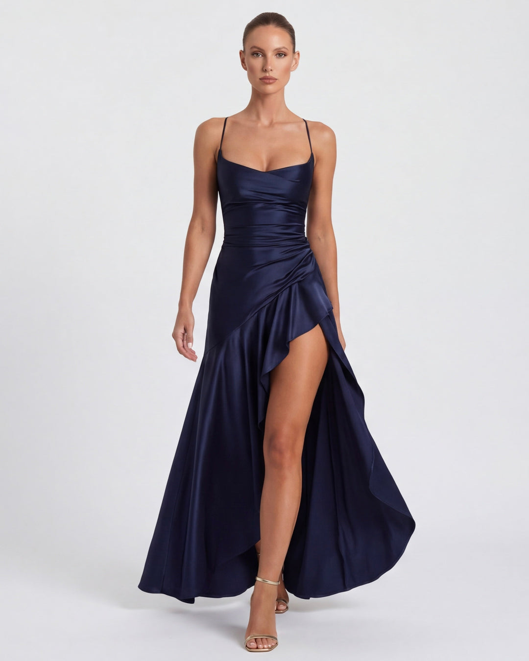 Aria | Vestido Largo con Drapeado