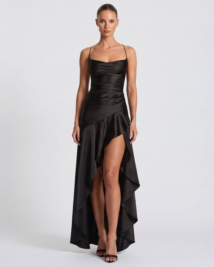 Aria | Vestido Largo con Drapeado