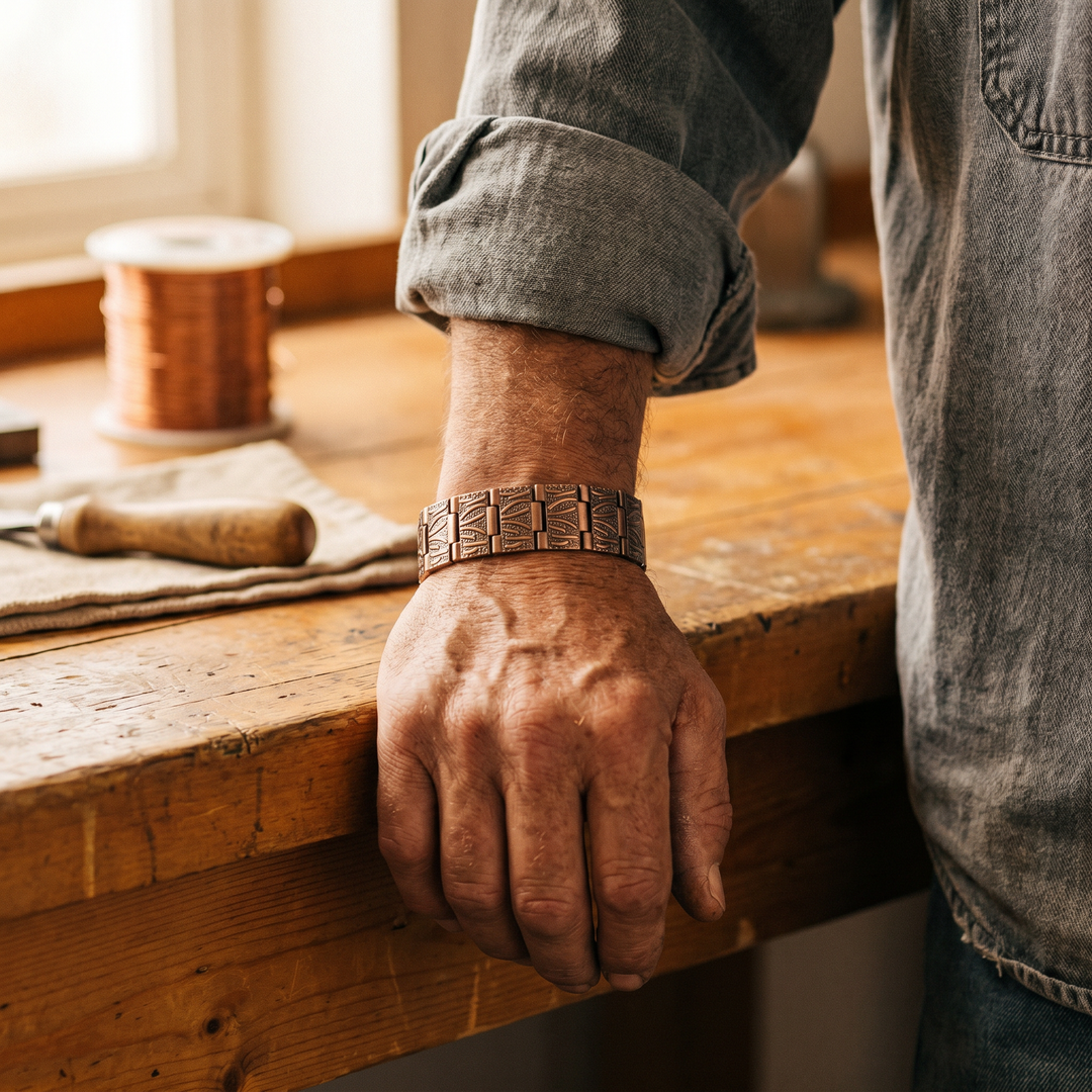 Pulsera de Cobre para Hombre de Vera's Grit