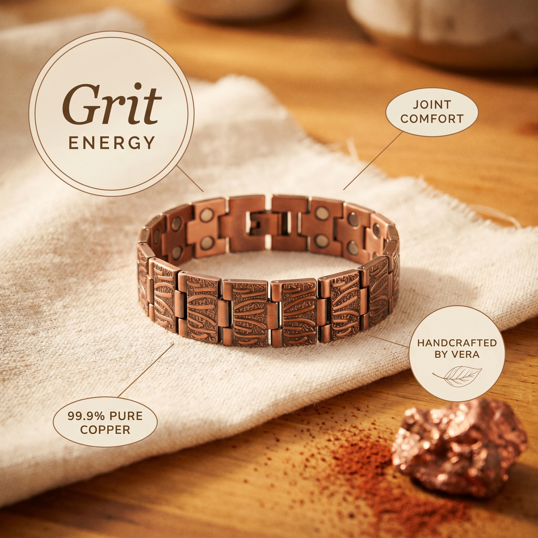 Pulsera de Cobre para Hombre de Vera's Grit