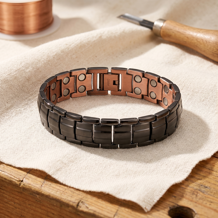 Pulsera de Cobre para Hombre Vera en Ocre