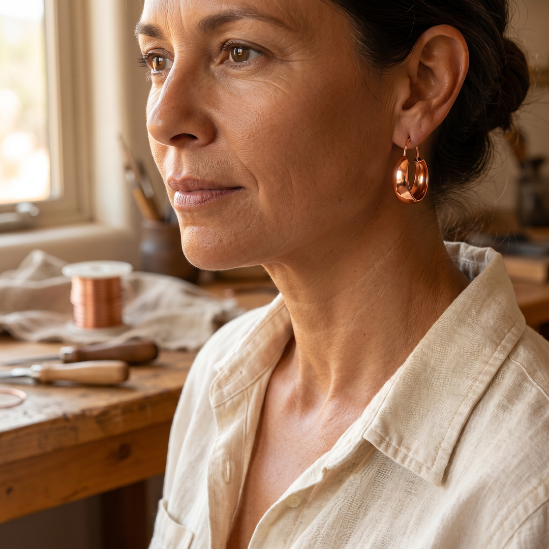 Pendientes de Cobre Vera