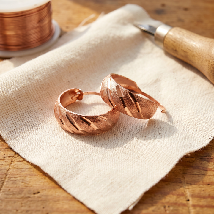 "Pendientes de Cobre de Vera's Vale"