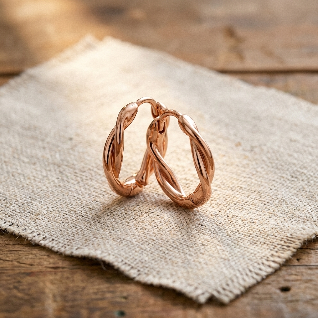 Pendientes de Aro de Cobre Vera