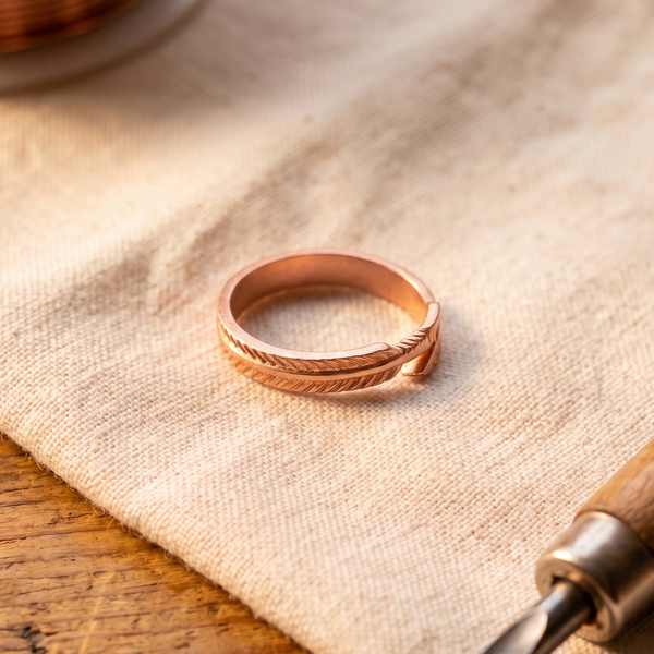 Anillo de Cobre Raíz de Maria