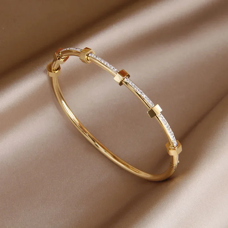 Pulsera Brillante de Oro