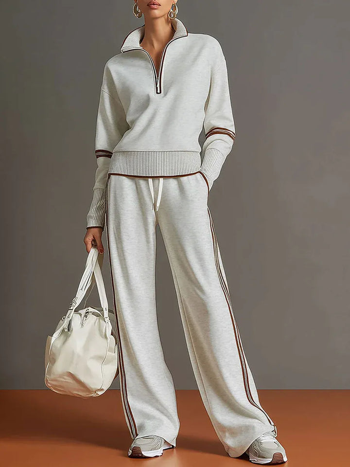 María | Blusa y pantalón de pierna ancha