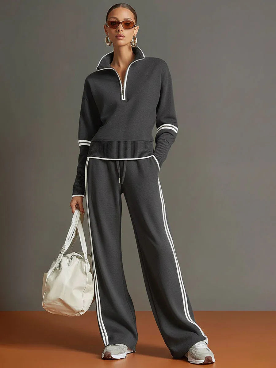 María | Blusa y pantalón de pierna ancha