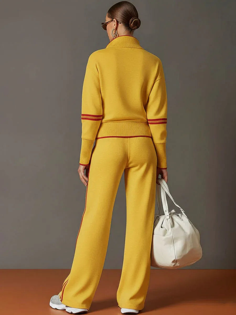 María | Blusa y pantalón de pierna ancha