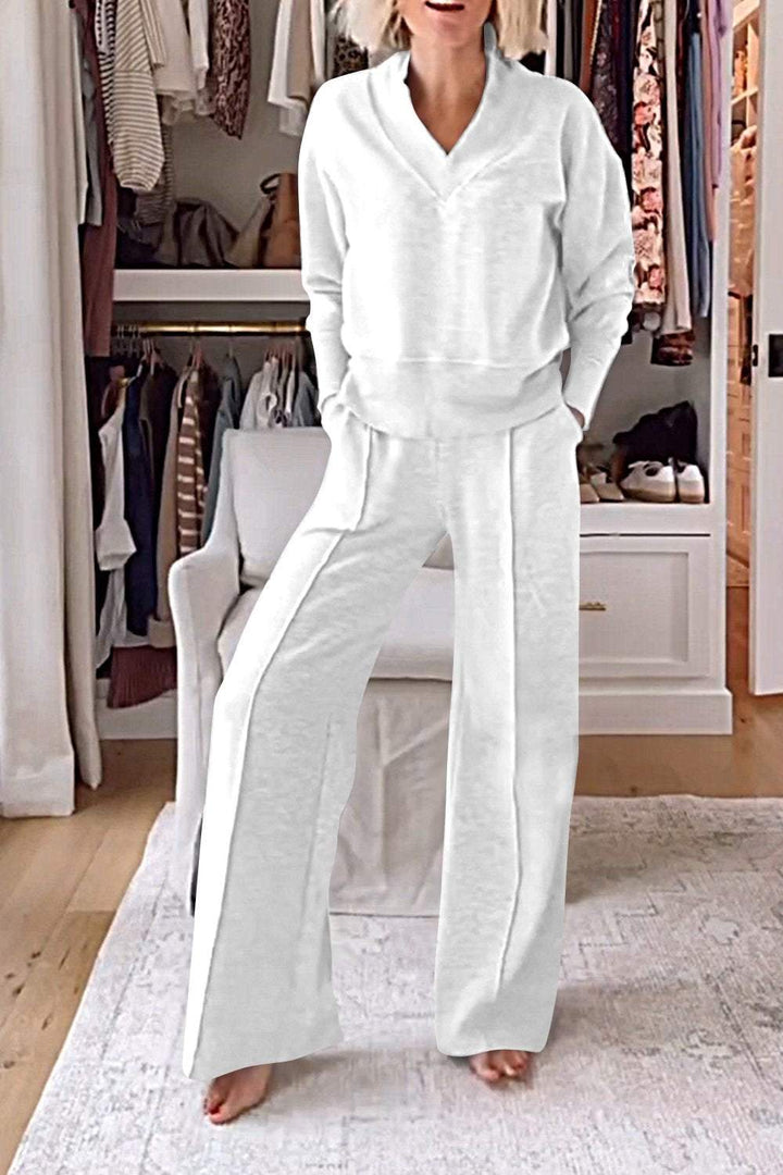 Conjunto de Top y Pantalones V-neck Samantha