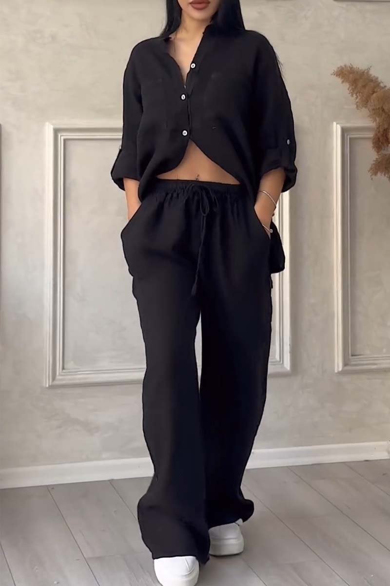 Conjunto Casual de Pantalones de Algodón y Lino Liam