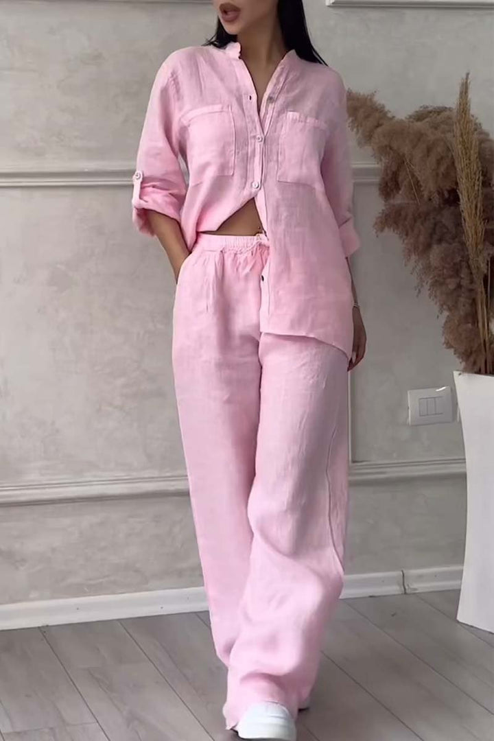 Conjunto Casual de Pantalones de Algodón y Lino Liam