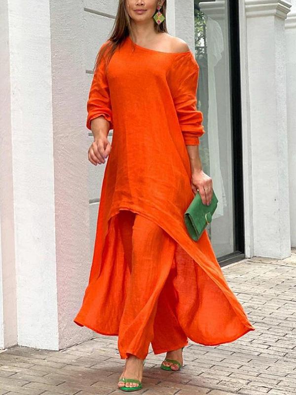 Conjunto de Dos Piezas Color Sienna