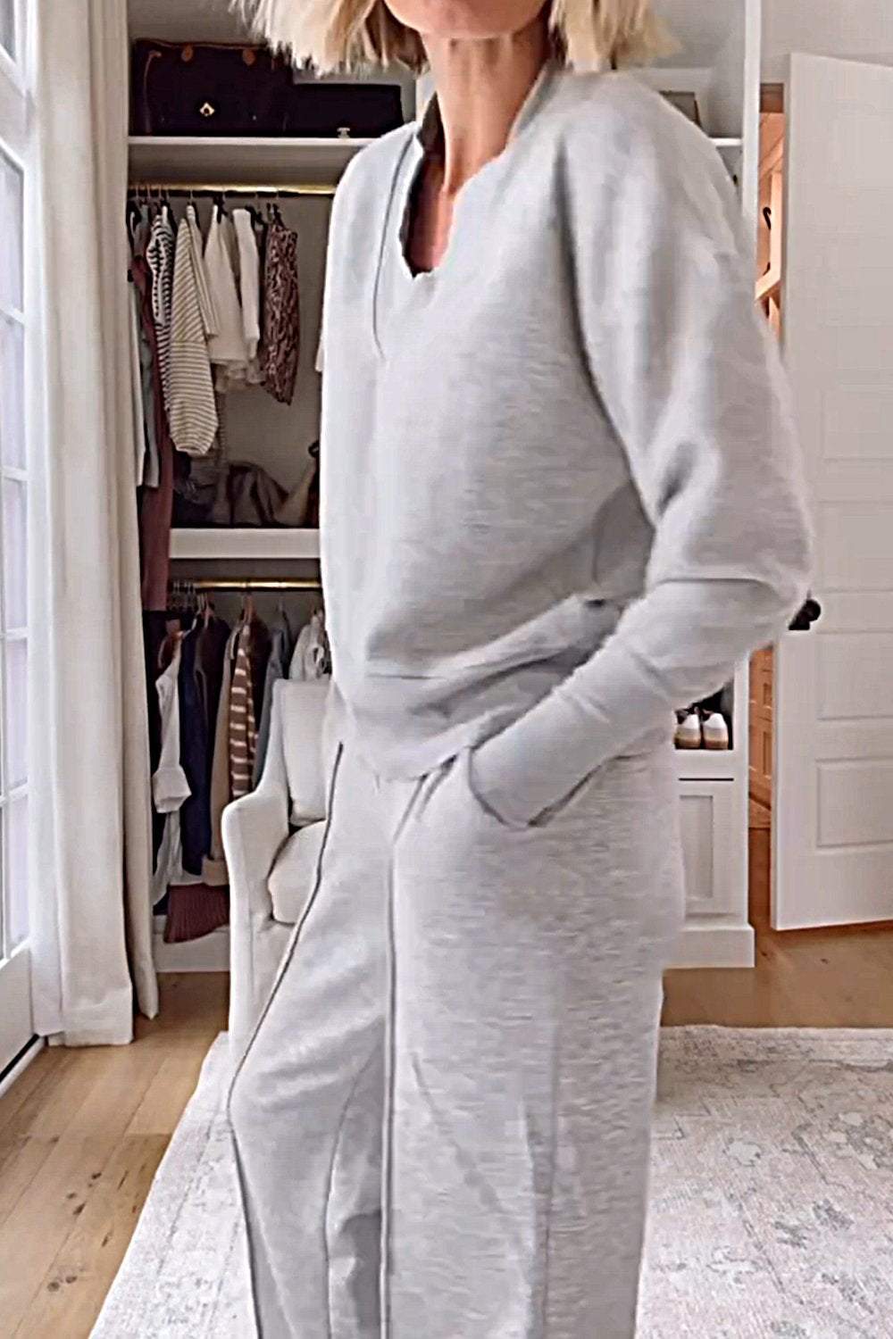 Conjunto de Top y Pantalones V-neck Samantha