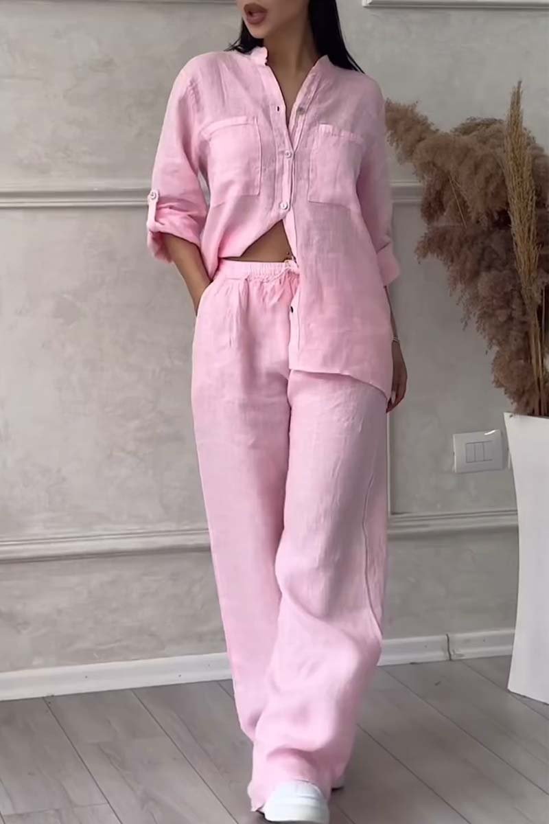 Conjunto Casual de Pantalones de Algodón y Lino Liam