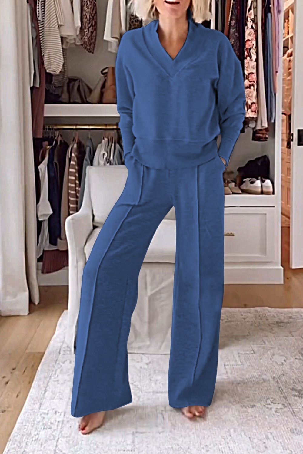 Conjunto de Top y Pantalones V-neck Samantha