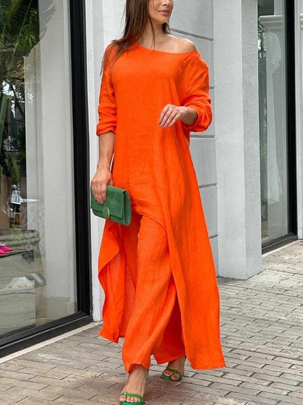 Conjunto de Dos Piezas Color Sienna