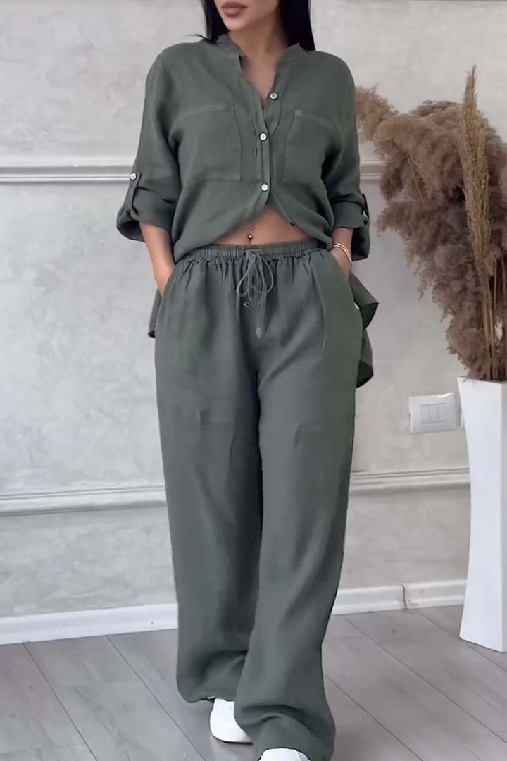 Conjunto Casual de Pantalones de Algodón y Lino Liam