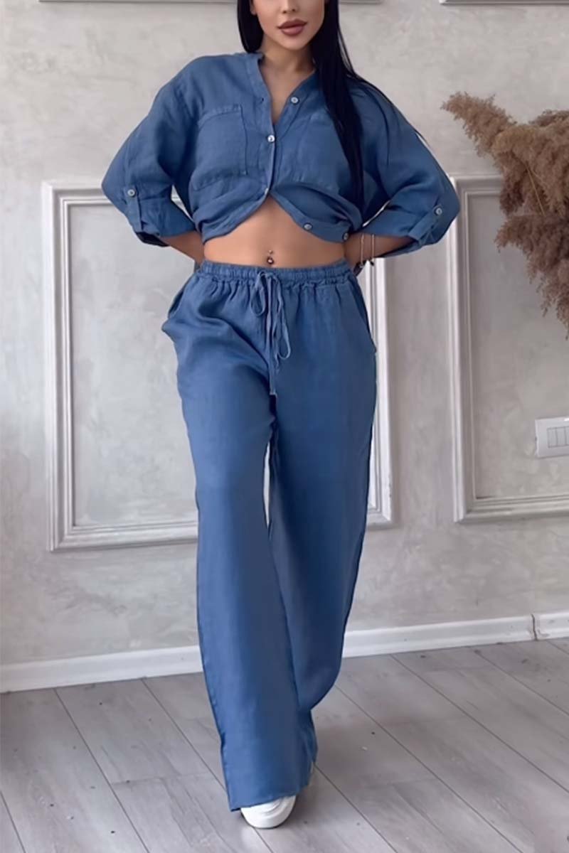 Conjunto Casual de Pantalones de Algodón y Lino Liam