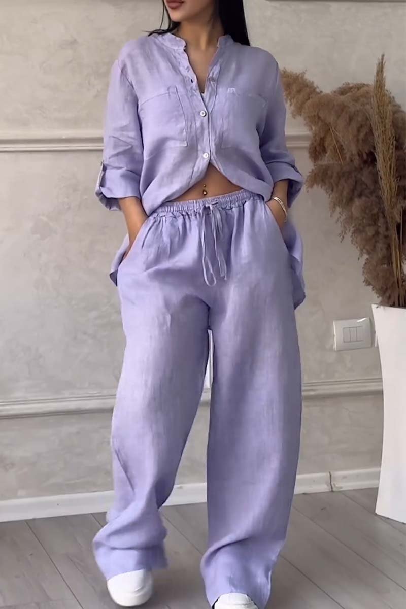 Conjunto Casual de Pantalones de Algodón y Lino Liam