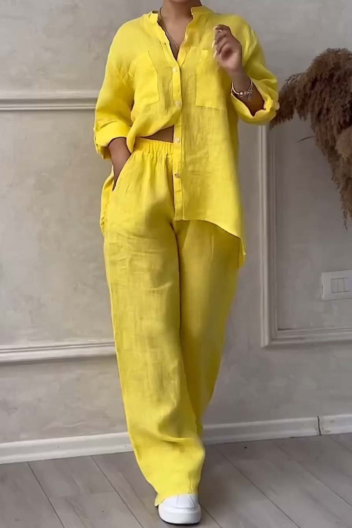 Conjunto Casual de Pantalones de Algodón y Lino Liam
