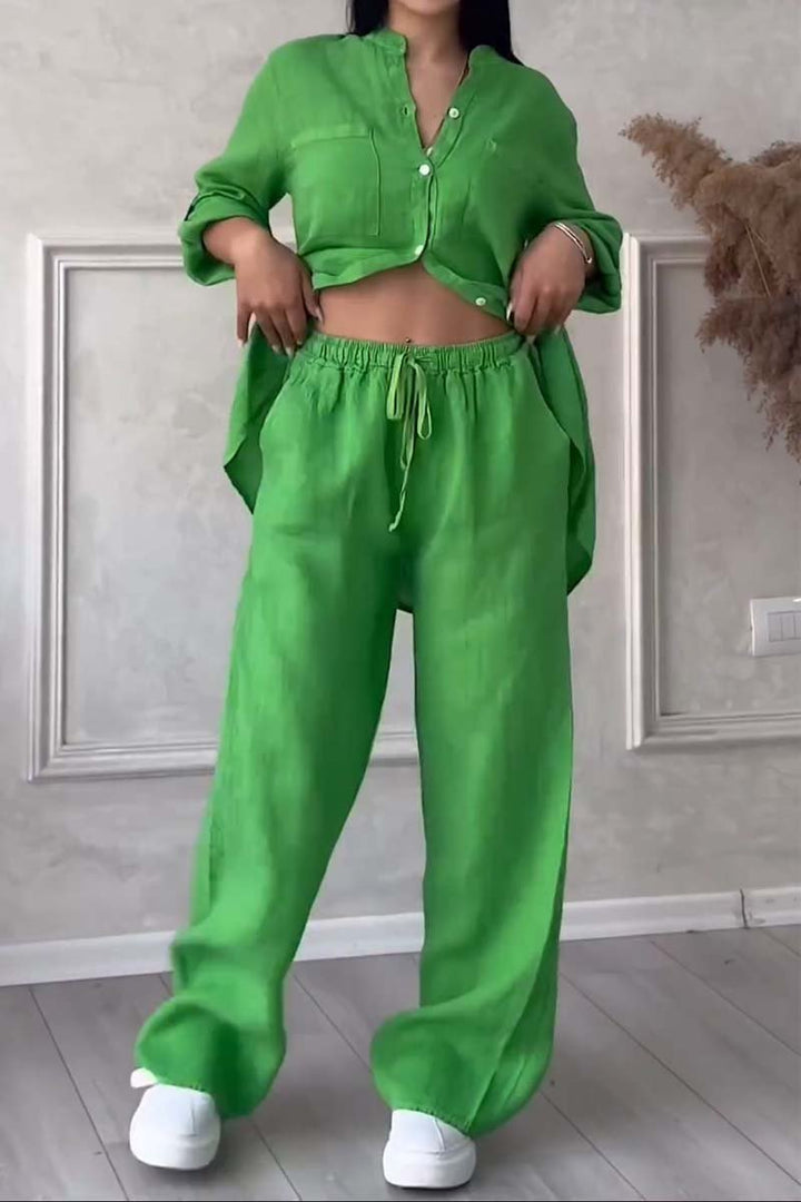 Conjunto Casual de Pantalones de Algodón y Lino Liam