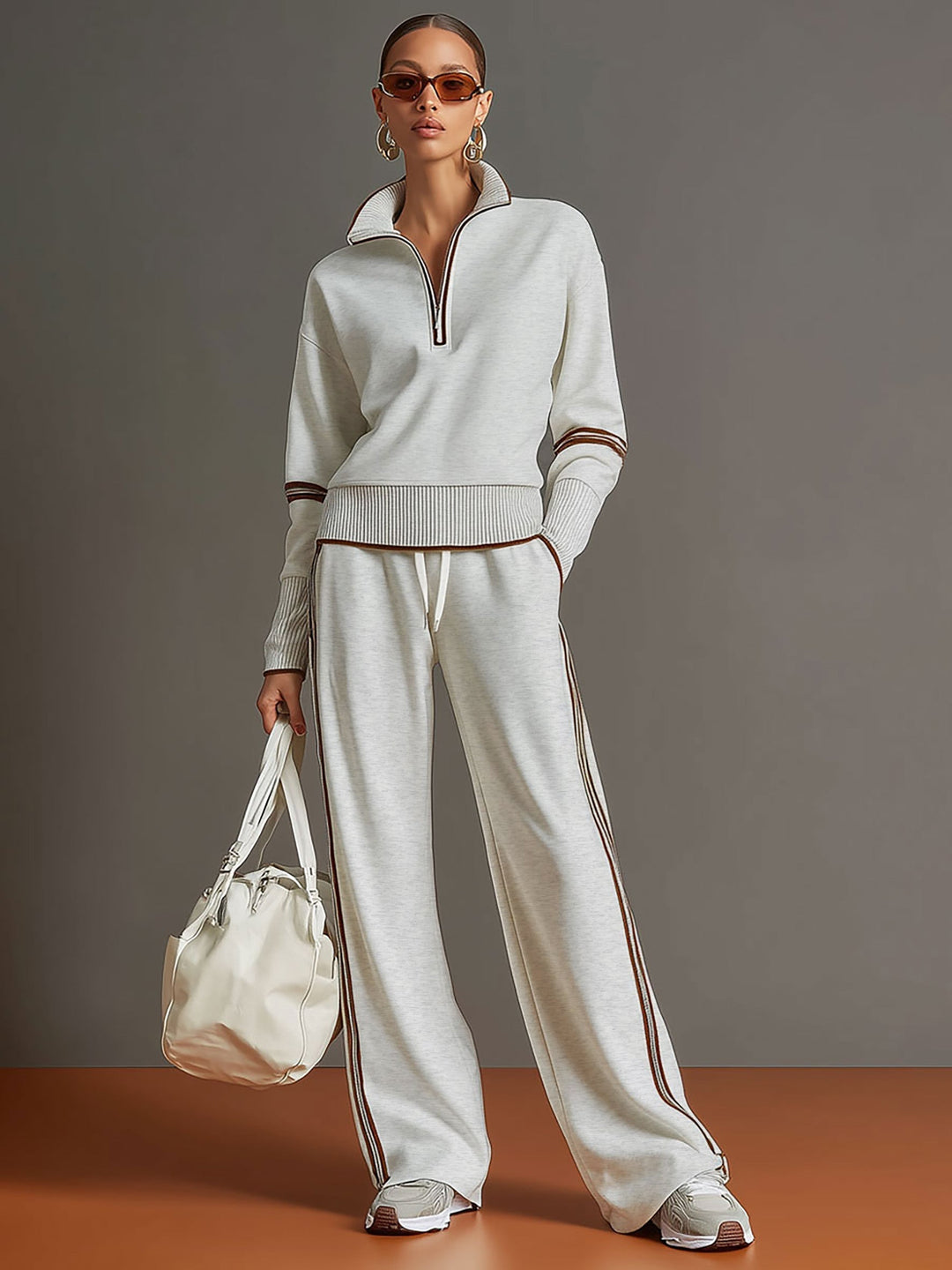 "Marietta – blusa y pantalón de pierna ancha"