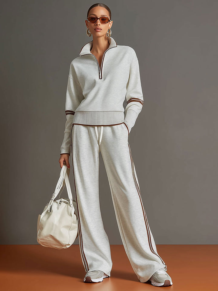 "Marietta – blusa y pantalón de pierna ancha"