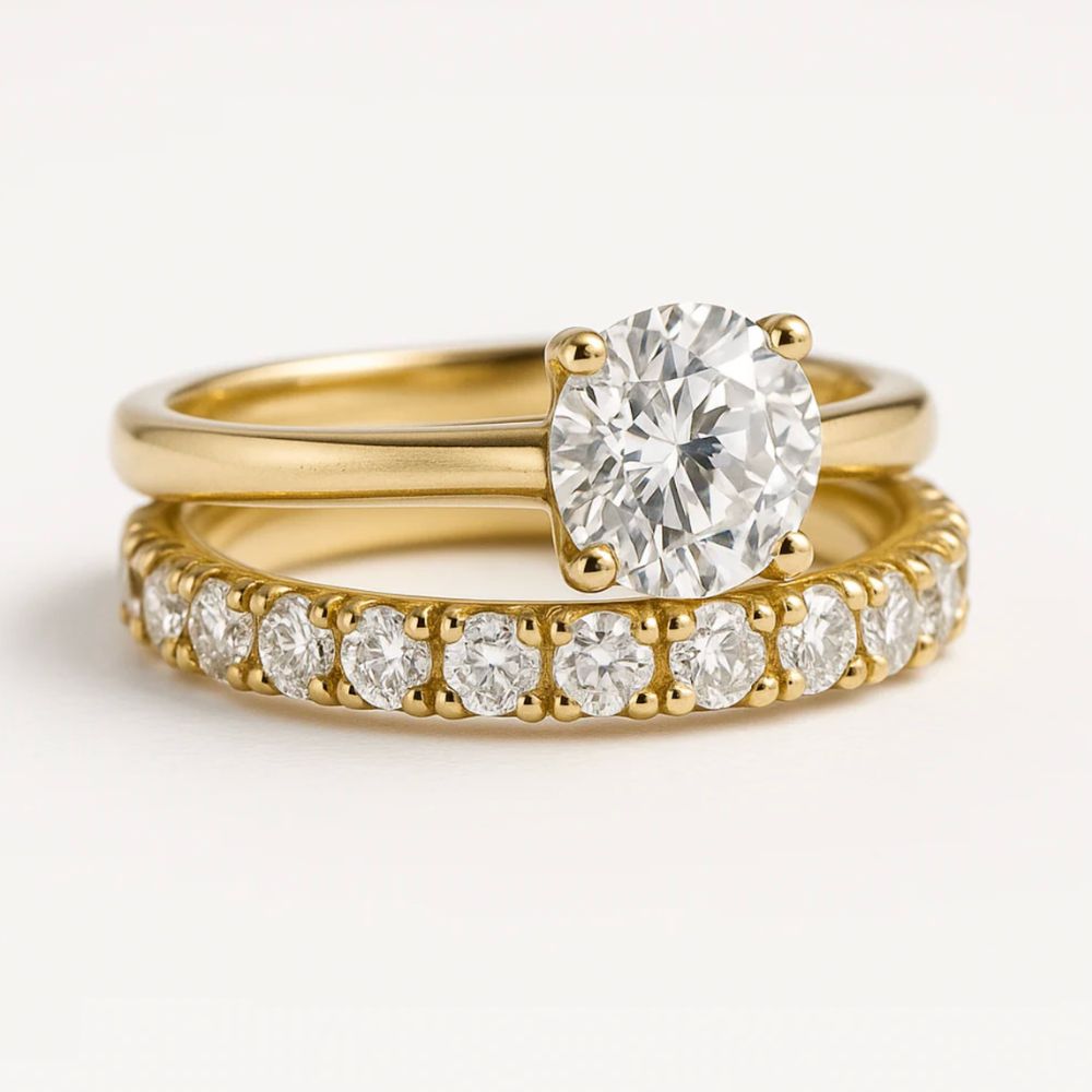 Conjunto de Anillos Savaya Dorado