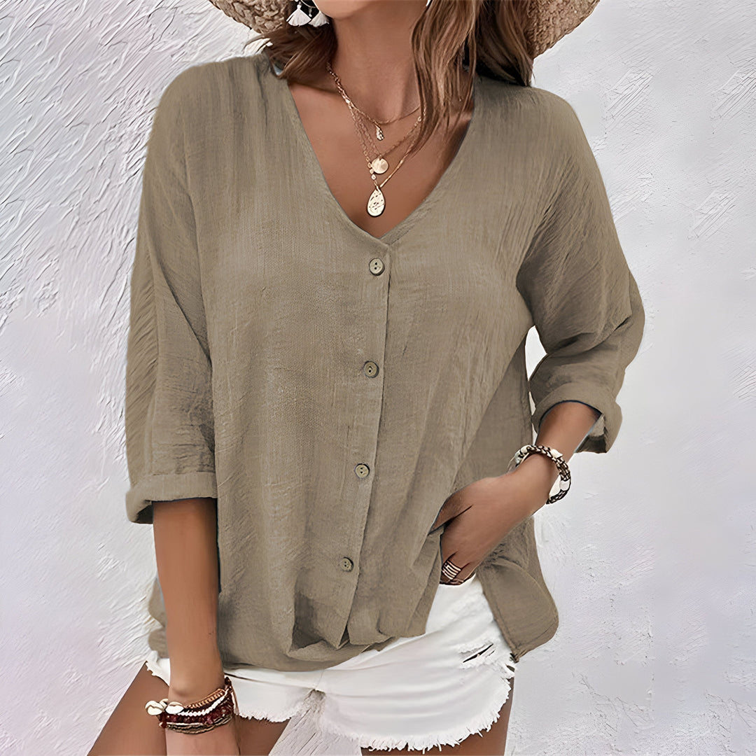 Marcia™ | Blusa Casual con Botones
