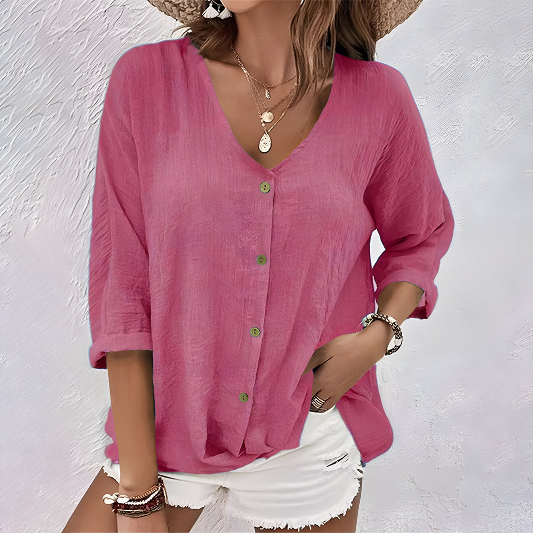 Marcia™ | Blusa Casual con Botones