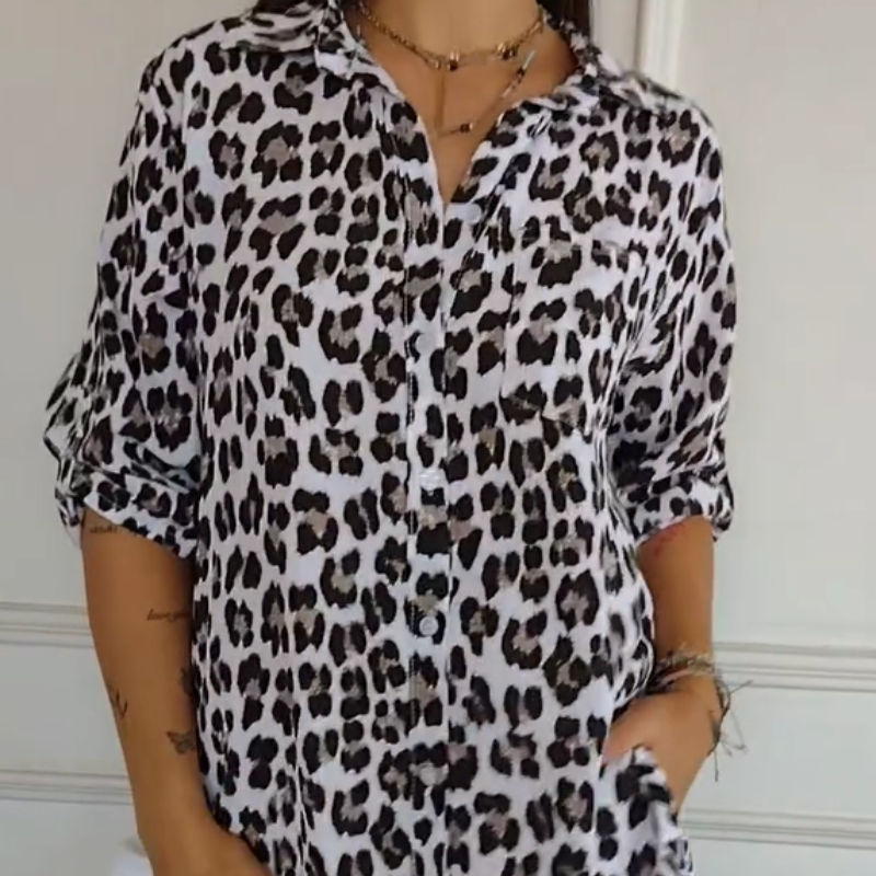 Charlene™ | Blusa Estilosa de Leopardo